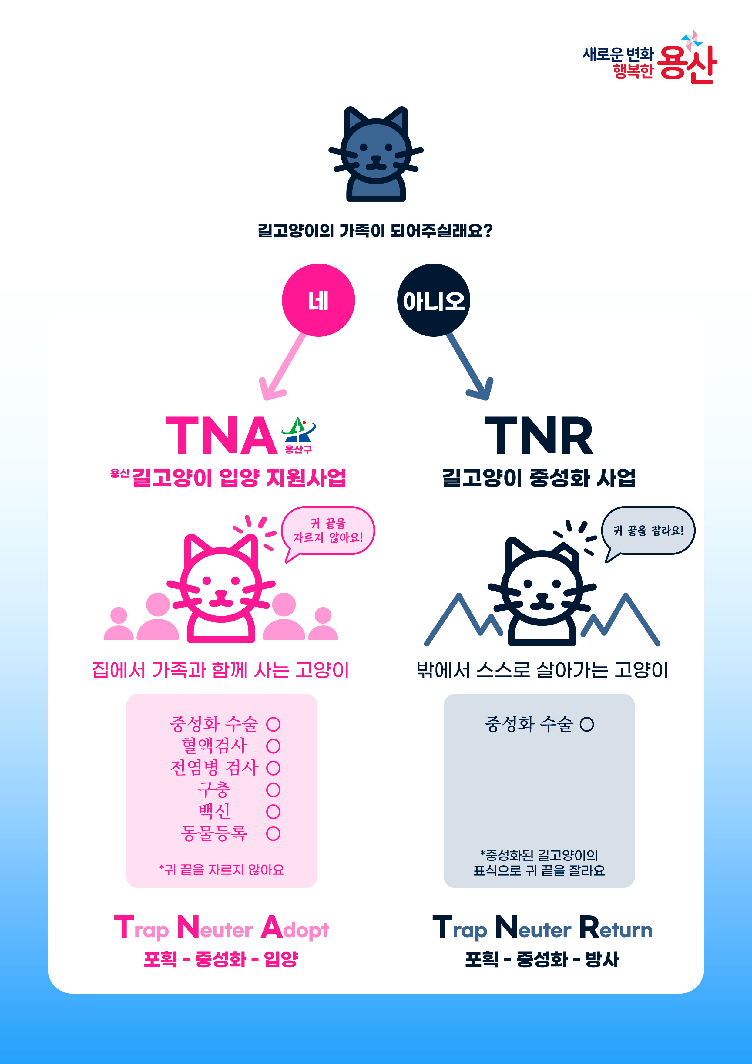 Poster for the Yongsan TNA and adoption-support program